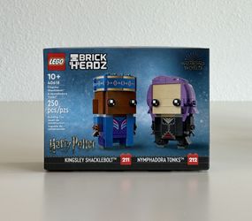 LEGO Harry Potter: Kingsley Shacklebolt & Nymphadora Tonks BrickHeadz - Retired - 40618 - NEW