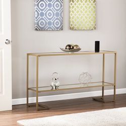 52'' Glass Top Console Table