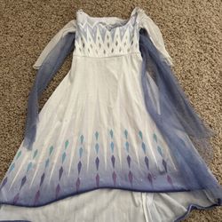 Frozen 2 Disneyland Movie  Elsa Costume Princess Dress Up Size 3-4t 