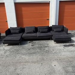 Gray U Shape Sectional Sofa 🚛 SAME DAY DELIVERY
