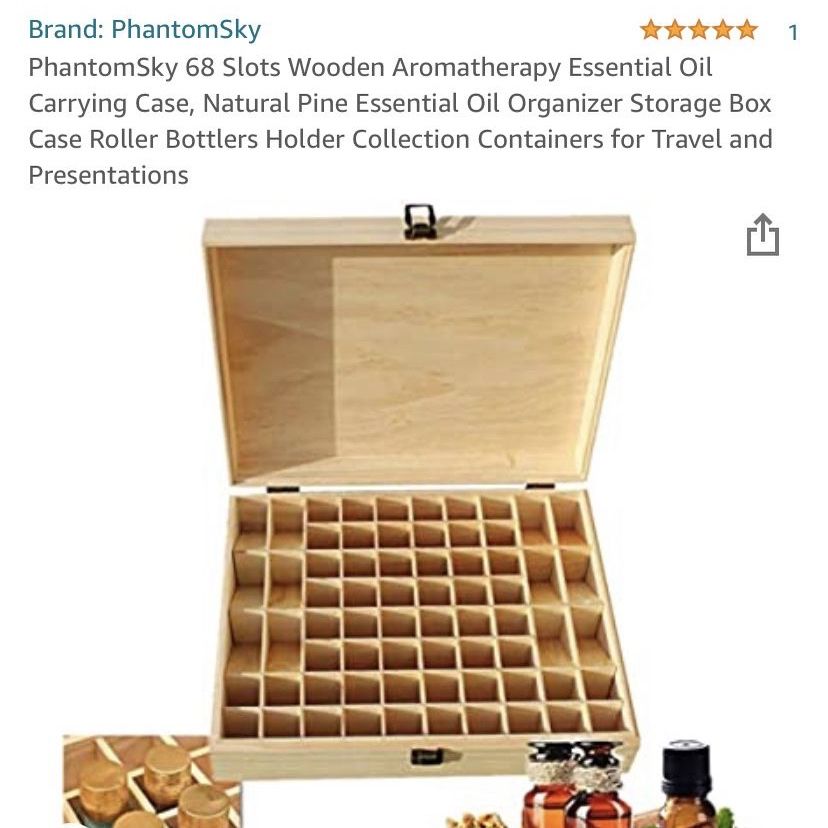 Wooden Aromatherapy Essential Oil Carrying Case
