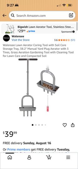 Walensee Lawn Aerator Coring Tool