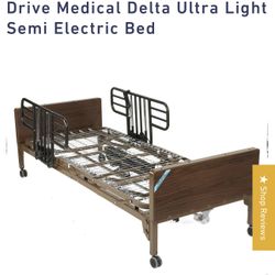 Drive Medical Delta Ultra Light Semi Electric Bed, Frame Only,