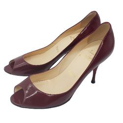 CHRISTIAN LOUBOUTIN Womens 'You You 85mm' Bordeaux Red Size 7 Patent Pumps $795