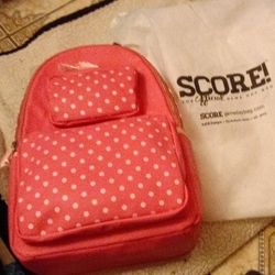 Pink Polka Dot Scoreday Bag 