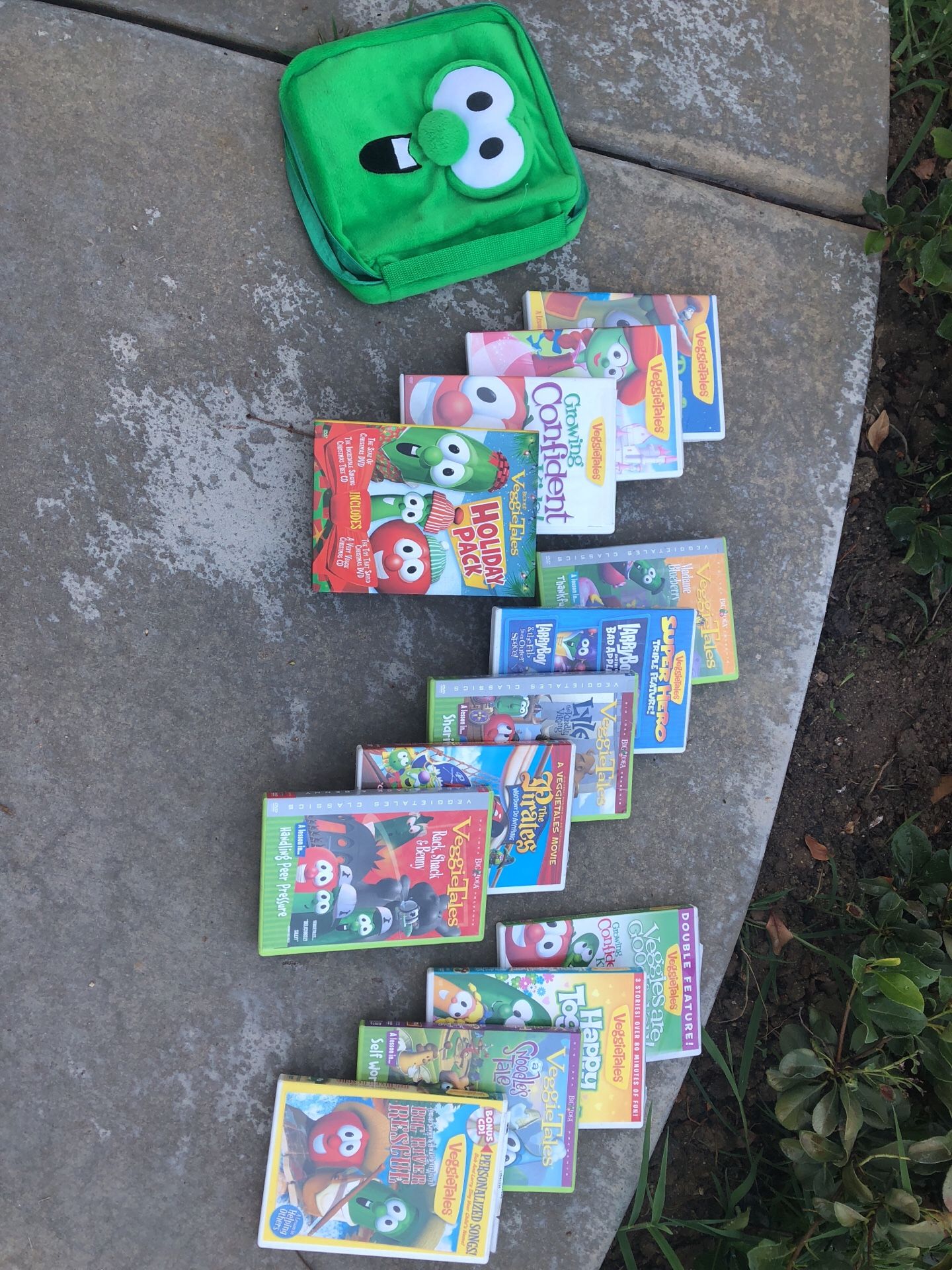 13 DVD Set of VeggieTales movies w/case