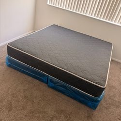 King mattress regular and box spring set (2pc - brand new)
