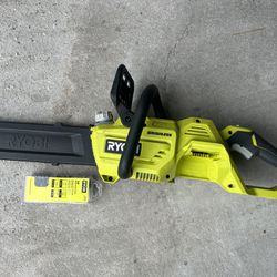 Ryobi 40V HP Brushless 14 in. Battery Chainsaw with 4.0 Ah Battery and Charger