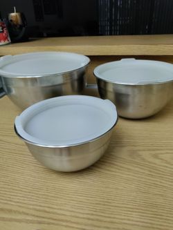 Cuisinart Stainless Steel juego de bowl con tapa
