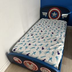 $75 Twin Mattress.  Free Avengers Twin Bed Frame!!!