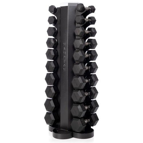 HAMPTON 2.5ln-25lb Dumbell Set With Rack 