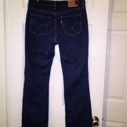 Levi's Dark Wash Boot Cut Jeans Size 6 Medium 
