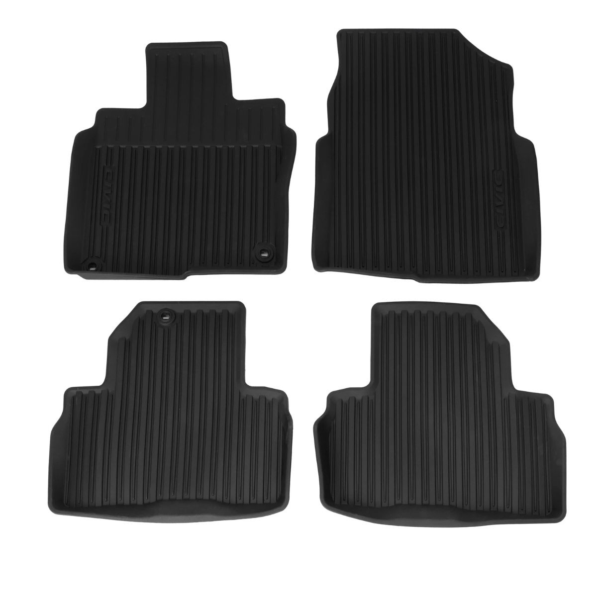 Honda Civic 2016-2021 All Season High Wall Floor Mats OEM