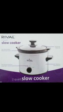 Rival 2 Quart Slow Black Cooker 