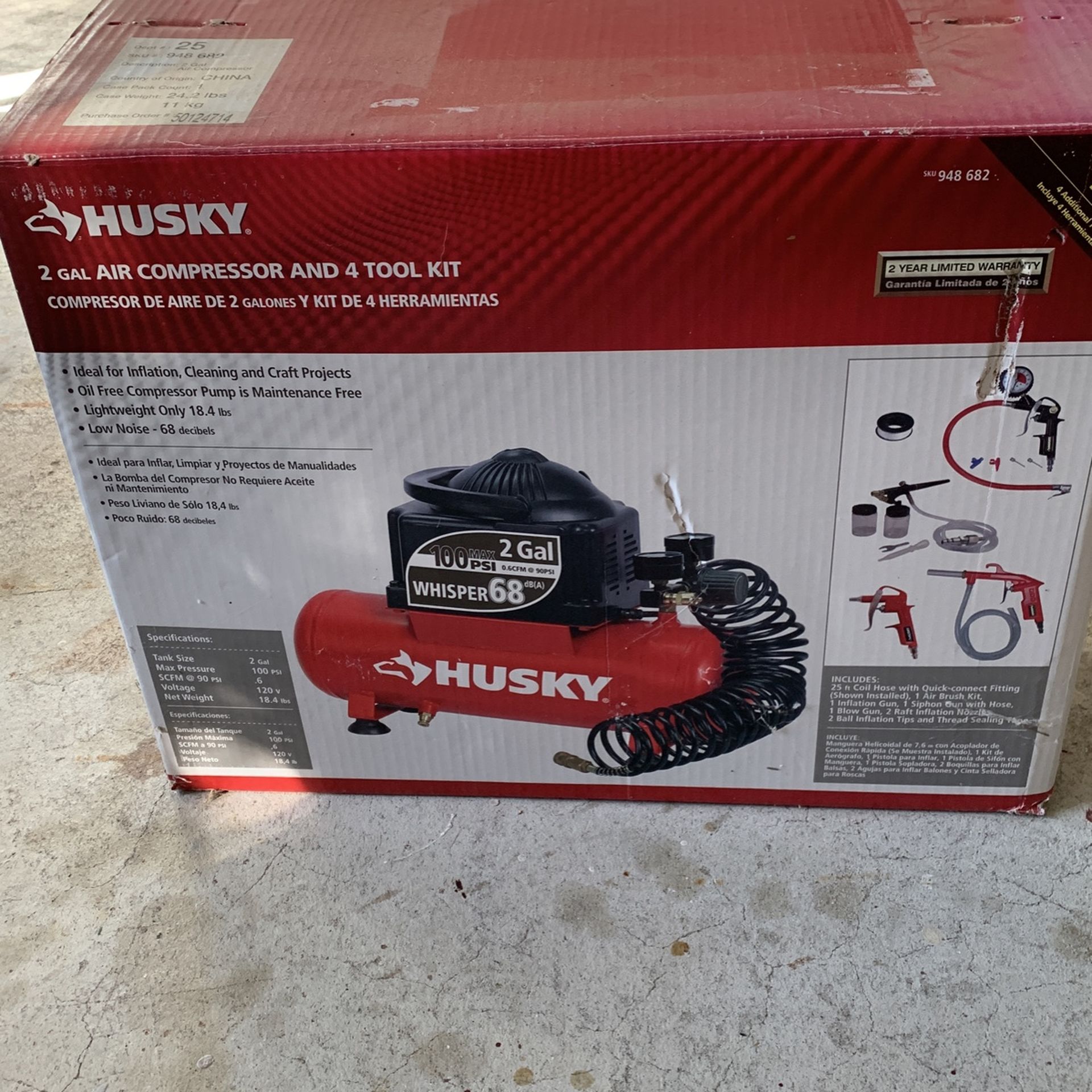 Husky 2 Gal Compressor