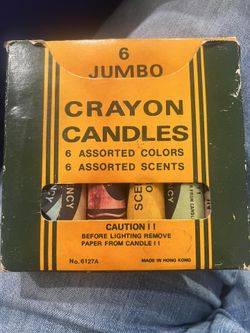 1960s Vintage Crayon Candles