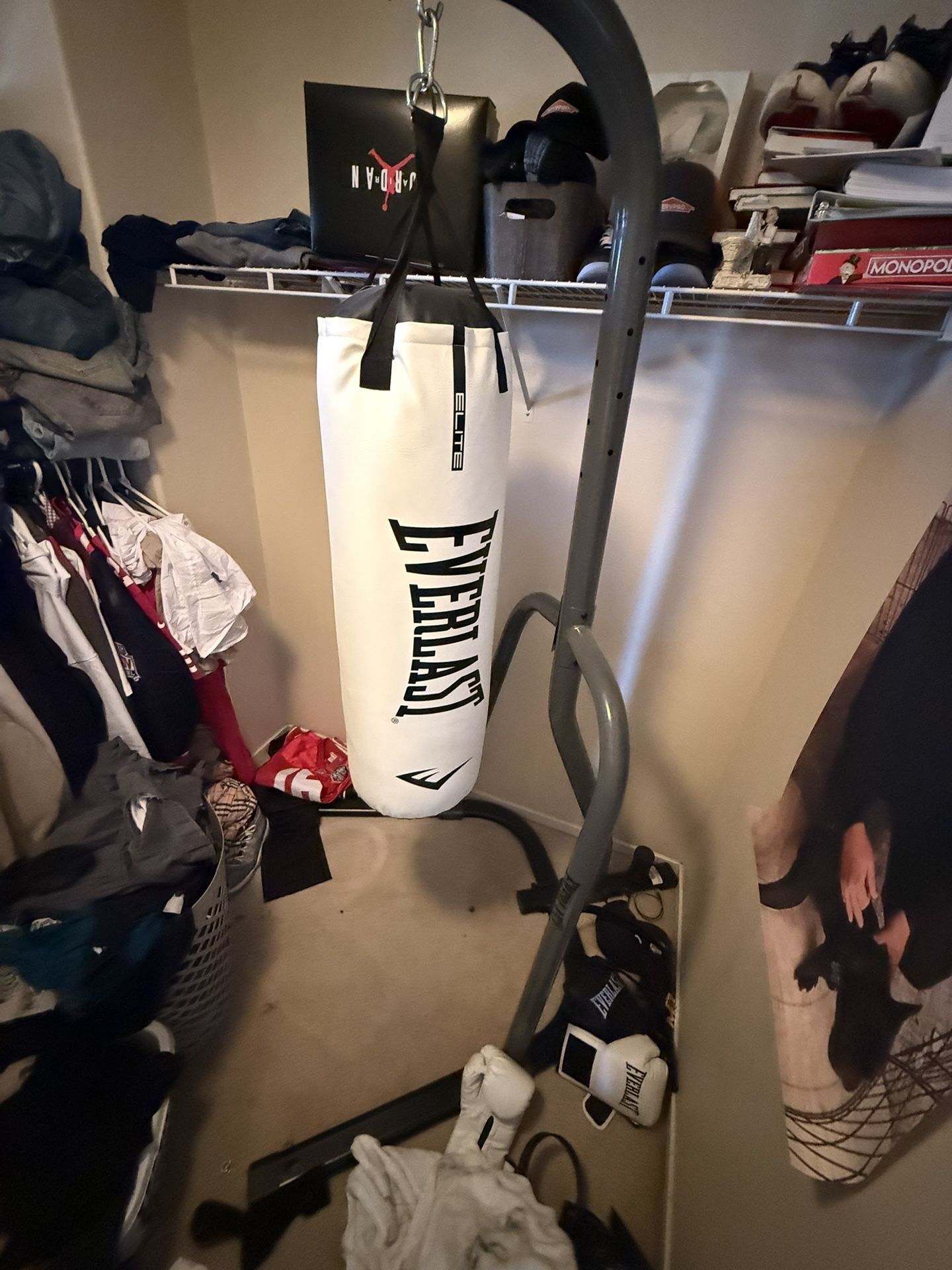 Everlast Punching Bag and Stand