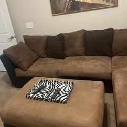 Sofa Set with Chaise and Ottoman
