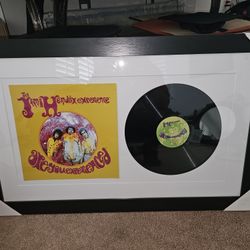 Brand new jimmy hendrix framed record