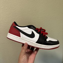 Jordan Retro 1 Low Black Toe 