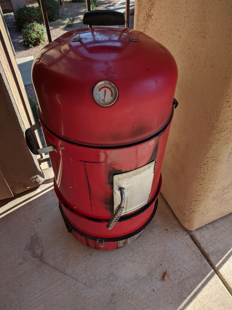 Master Forge 36-in 1600-Watt Red Porcelain Coated Electric Vertical Smoker EBC1102L