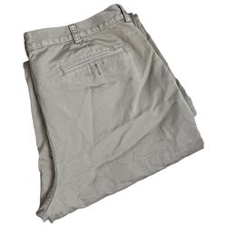 L.L Bean Mens Natural Fit Flannel Lined Chino Pants Size 37 Inseam 30 Beige