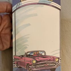 Vintage Chevrolet Drive In Movie Magnetic Note Pad