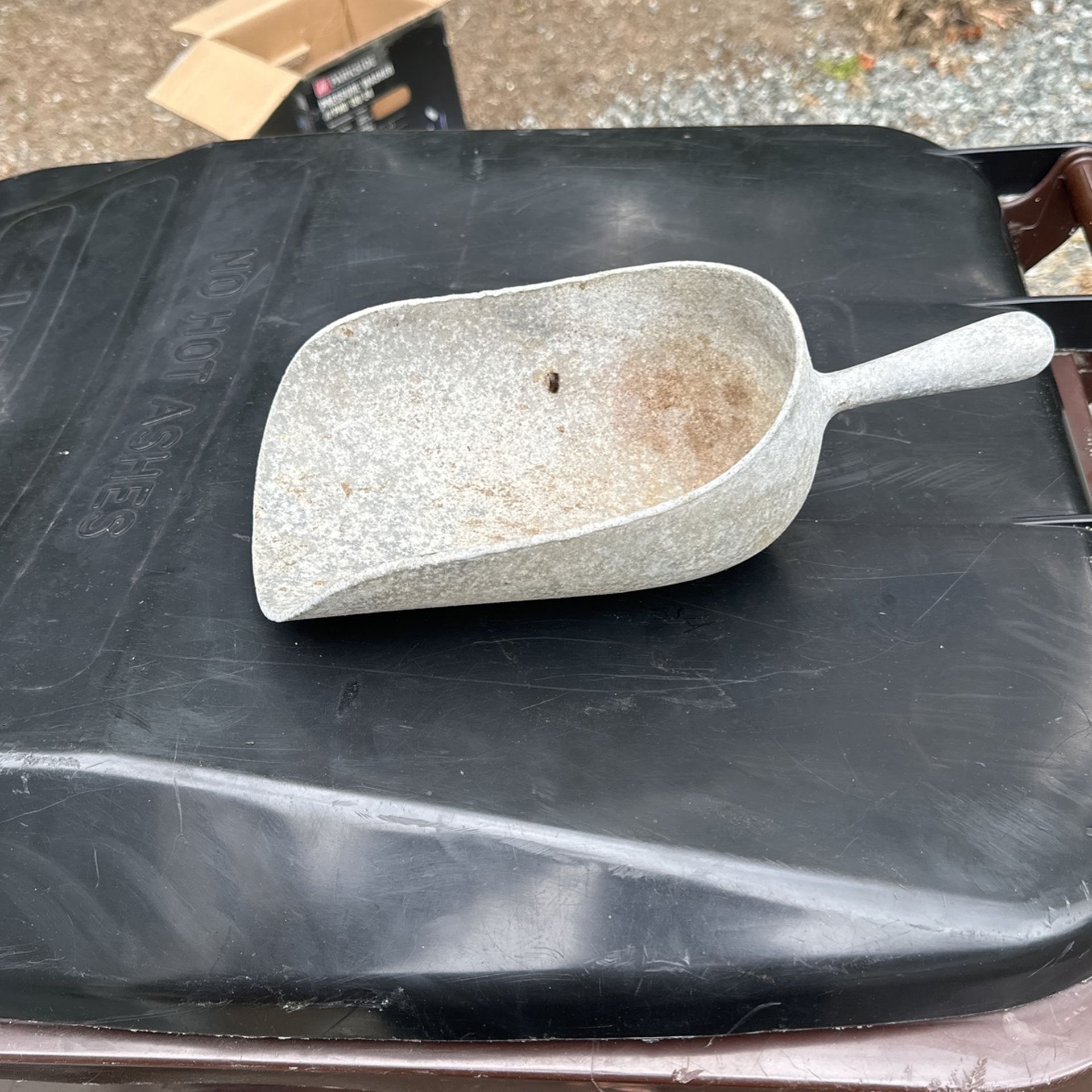 Old Metal Feed Scoop