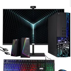 gaming pc i5 NVIDIA GeForce 610 2tb 
8gb ram 27in monitor 165hz New comes with keyboard and mouse