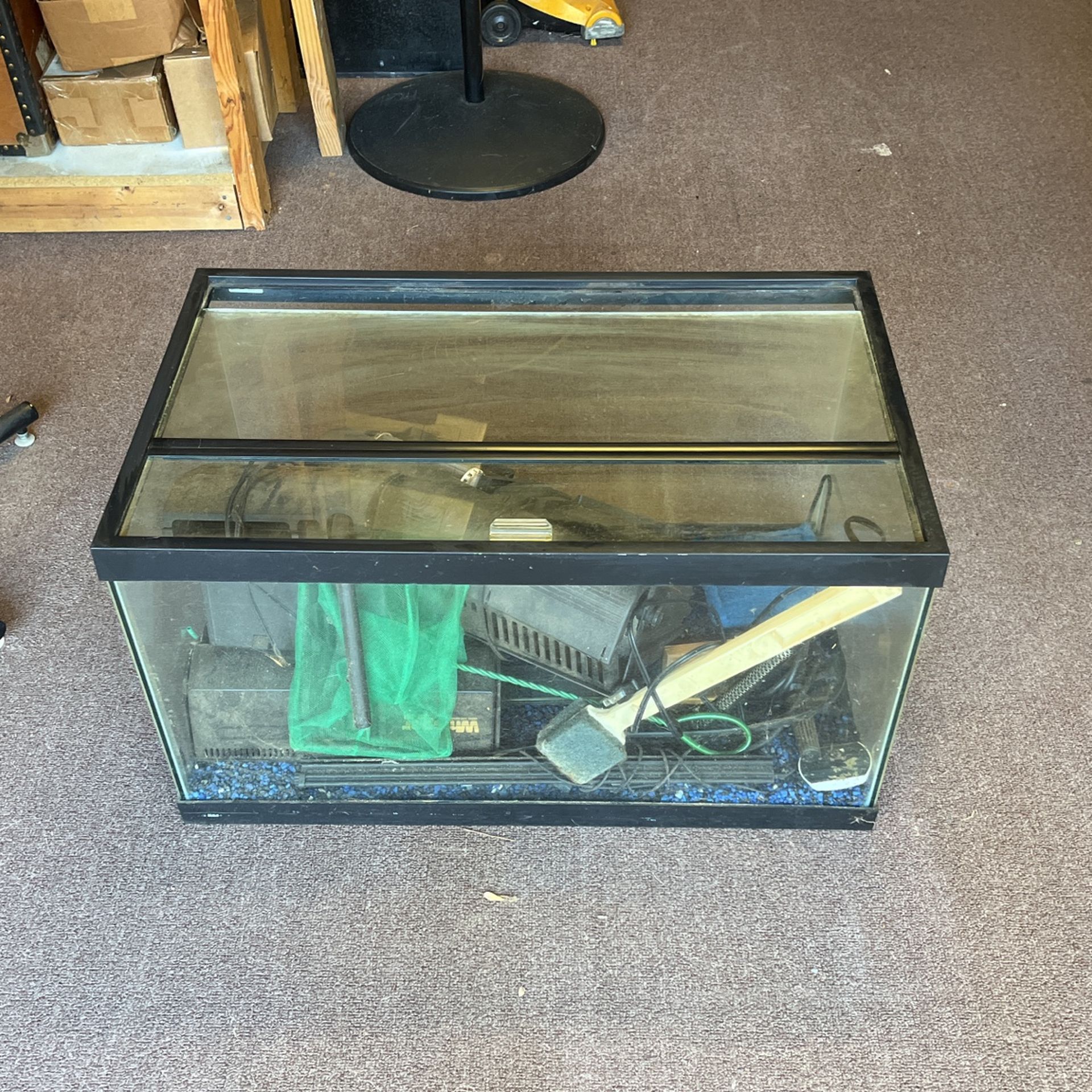 30 Gallon Aquarium, Great Deal With Nice Stand