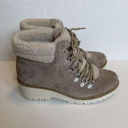 Sonoma Women’s Faux Fur Heel Boot Winter Brown - Ortholite Eco Size US 8.5