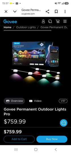 Govee Permanent Outdoor Lights Pro 200ft - White