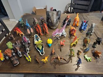 Large Lot of Dinosaur Toy Figures
