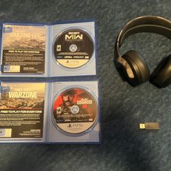 Sony 3D Wireless Headset And MW 2 And 3