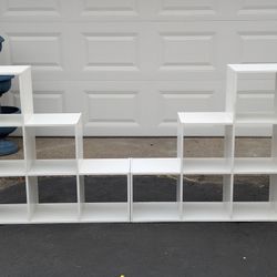 Set of 2 wood bookshelfs BOTH INCLUDED 
