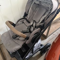 Nuna MIXX Next Stroller - Granite/Brushstroke Dot