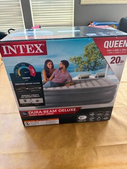 New Sealed box Intex Dura-Beam Deluxe Queen Airbed