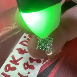 18K Solid White Gold Diamonds 💎 Wedding Ring 4.8Gr Size 8.5