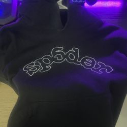 sp5der og black hoodie