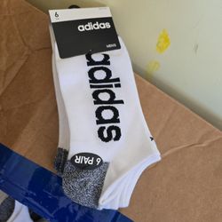New Adidas Socks 6pairs  