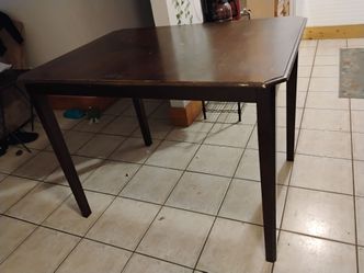Tall wood dinning room set