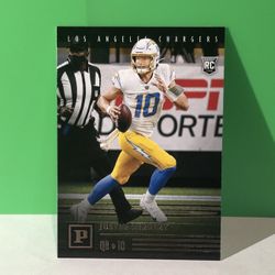 Justin Herbert Panini Chronicles Rookie Card
