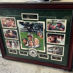 Caddyshack Movie Collage With Laser Etched Auto 