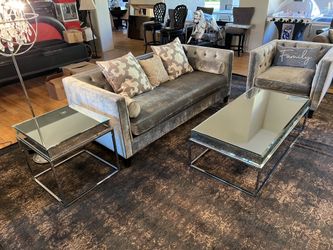 Zgallerie Royce Couch & Chair Set  