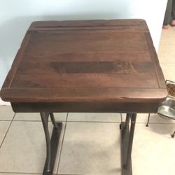 Retro Metal & Wood School Desk Brand New