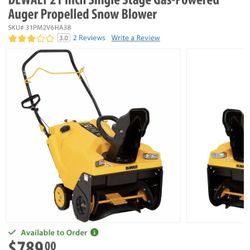 Snow Blower (DEWALT)