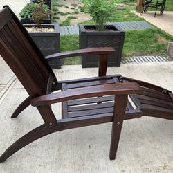 Brazilian Mahogany Outdoor Lounge Chaise Chair $180 OBO Possible Matching Side Chair For $220