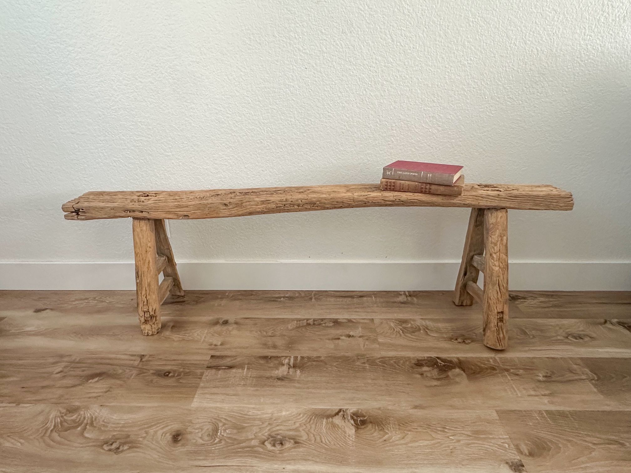Antique elm bench