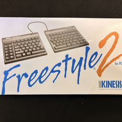 KINESIS Freestyle2 Ergonomic Keyboard for PC with VIP3 Accessory Kit