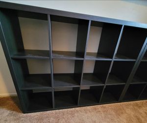 Used Black Ikea Kallax Shelf Unit